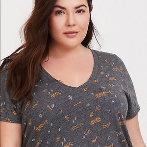 Torrid Grey Happy Camper Graphic Tee